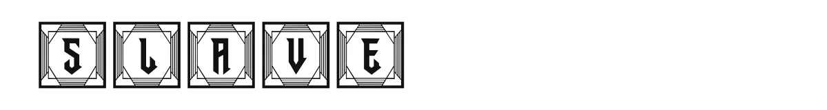 Slave original font preview