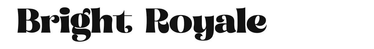 Bright Royale font preview