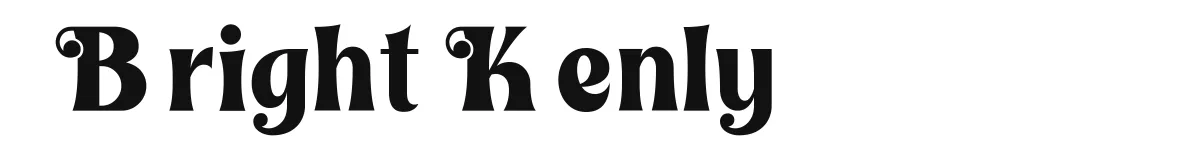 Bright Kenly font preview
