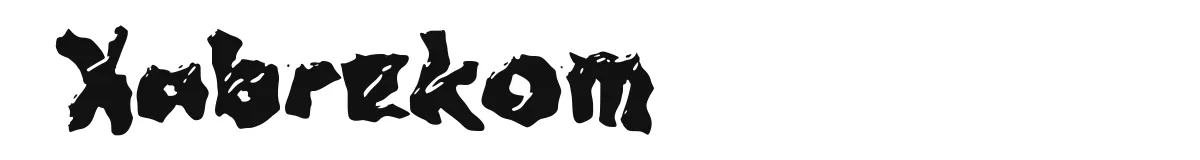 Xabrekom font preview