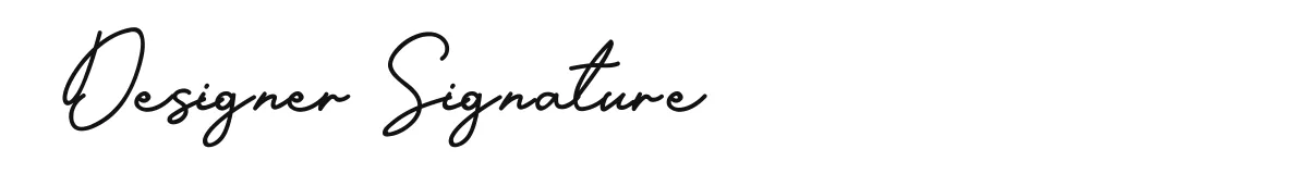 Designer Signature font preview