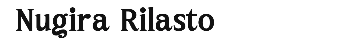 Nugira Rilasto original font preview
