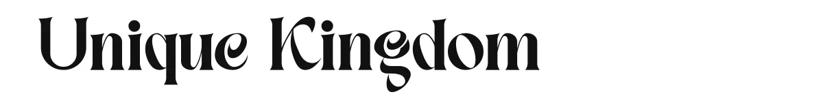 Unique Kingdom original font preview