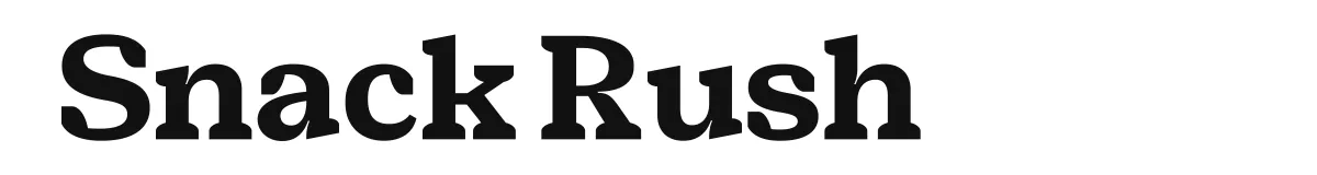 Snack Rush font preview