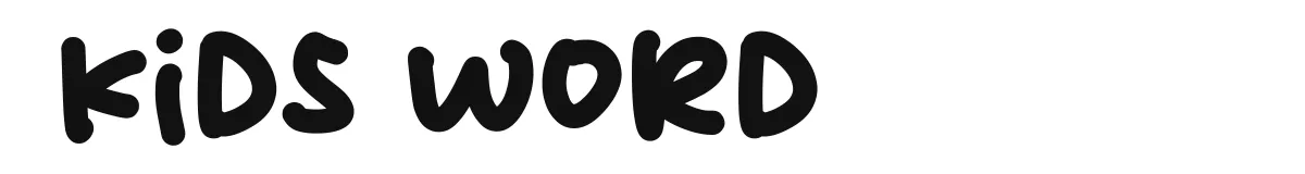 Kids Word font preview