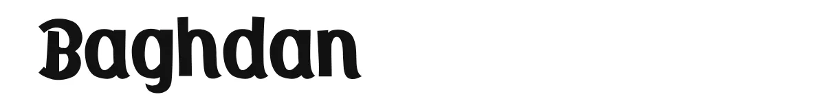 Baghdan original font preview