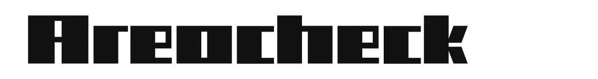 Areocheck font preview