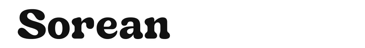 Sorean font preview