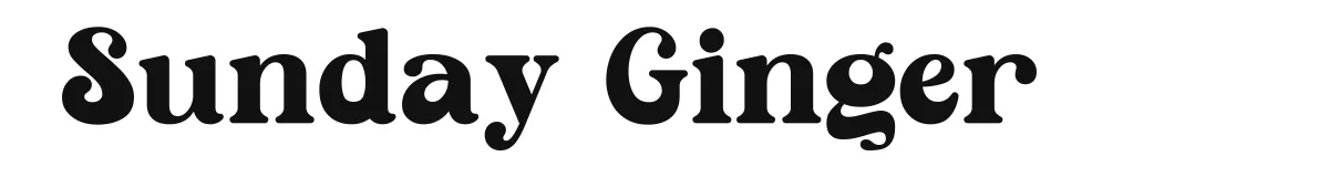 Sunday Ginger font preview