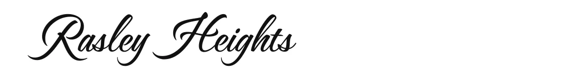 Rasley Heights font preview