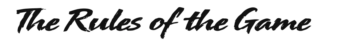 The Rules of the Game font preview