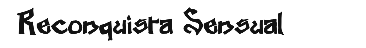 Reconquista Sensual font preview