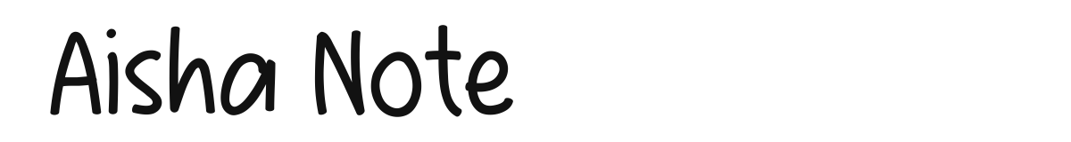 Aisha Note font preview