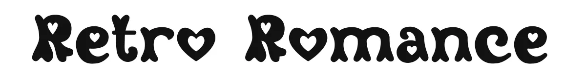 Retro Romance original font preview