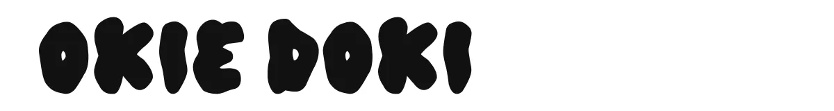Okie Doki original font preview