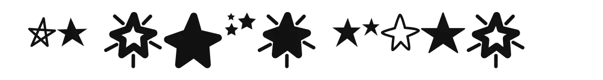 MF Star Dings font preview