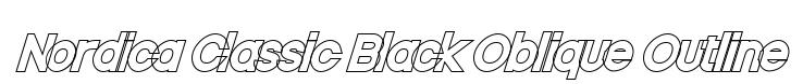 Nordica Classic Black Oblique Outline