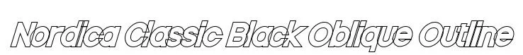 Nordica Classic Black Oblique Outline