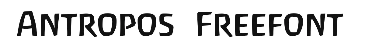 Antropos  Freefont original font preview