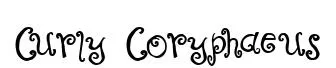 Curly Coryphaeus original font preview