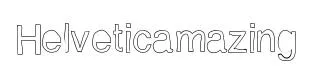 Helveticamazing original font preview