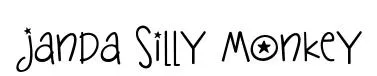 Janda Silly Monkey original font preview