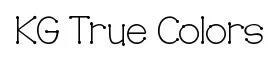 KG True Colors original font preview