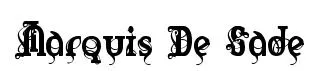 Marquis De Sade original font preview