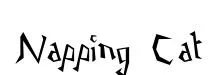 Napping Cat original font preview