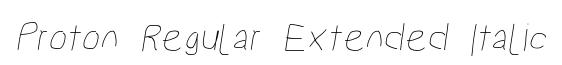 Proton Regular Extended Italic