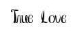 True Love original font preview