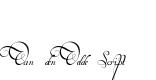 Van den Velde Script original font preview