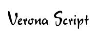 Verona Script original font preview