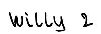 Willy 2 original font preview