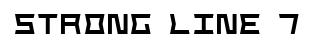 Strong Line 7 original font preview
