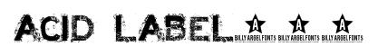 ACID LABEL___ original font preview
