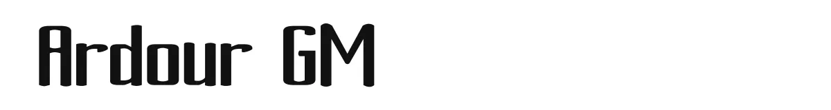 Ardour GM original font preview