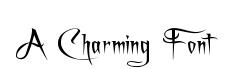 A Charming Font original font preview