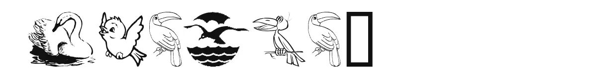 BirdArt original font preview