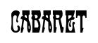 Cabaret original font preview