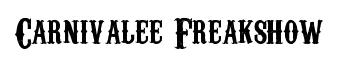 Carnivalee Freakshow original font preview