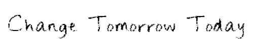 Change Tomorrow Today original font preview