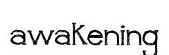 awakening original font preview