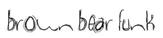 brown bear funk original font preview