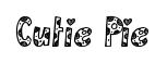 Cutie Pie original font preview