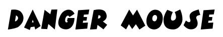DANGER MOUSE original font preview