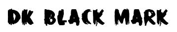 DK Black Mark original font preview