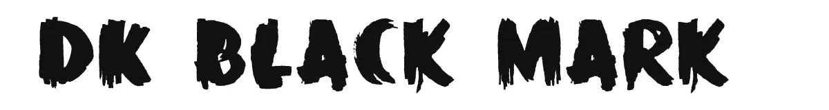 DK Black Mark font preview