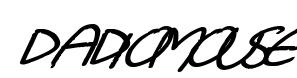 Dadiomouse original font preview