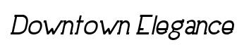 Downtown Elegance Bold Italic preview